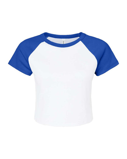 BELLA + CANVAS Women's Micro Rib Raglan Baby Tee