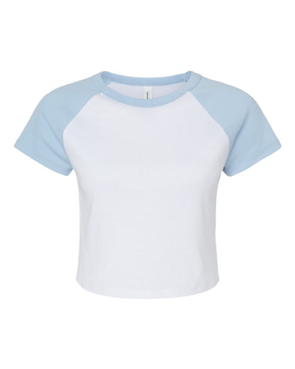 BELLA + CANVAS Women's Micro Rib Raglan Baby Tee