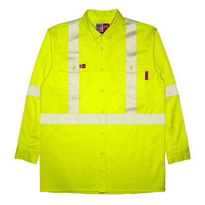Big Bill Flame Resistant High Visibility Button Down Dress Shirt -107PR6 -Yellow