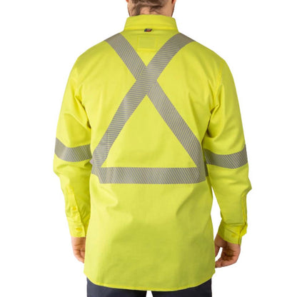 Big Bill Flame Resistant High Visibility Button Down Dress Shirt -107PR6 -Yellow