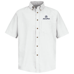 Acura® Men's Short Sleeve Poplin Dress Shirt