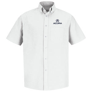 Acura® Men's Short Sleeve Executive Oxford Dress Shirt