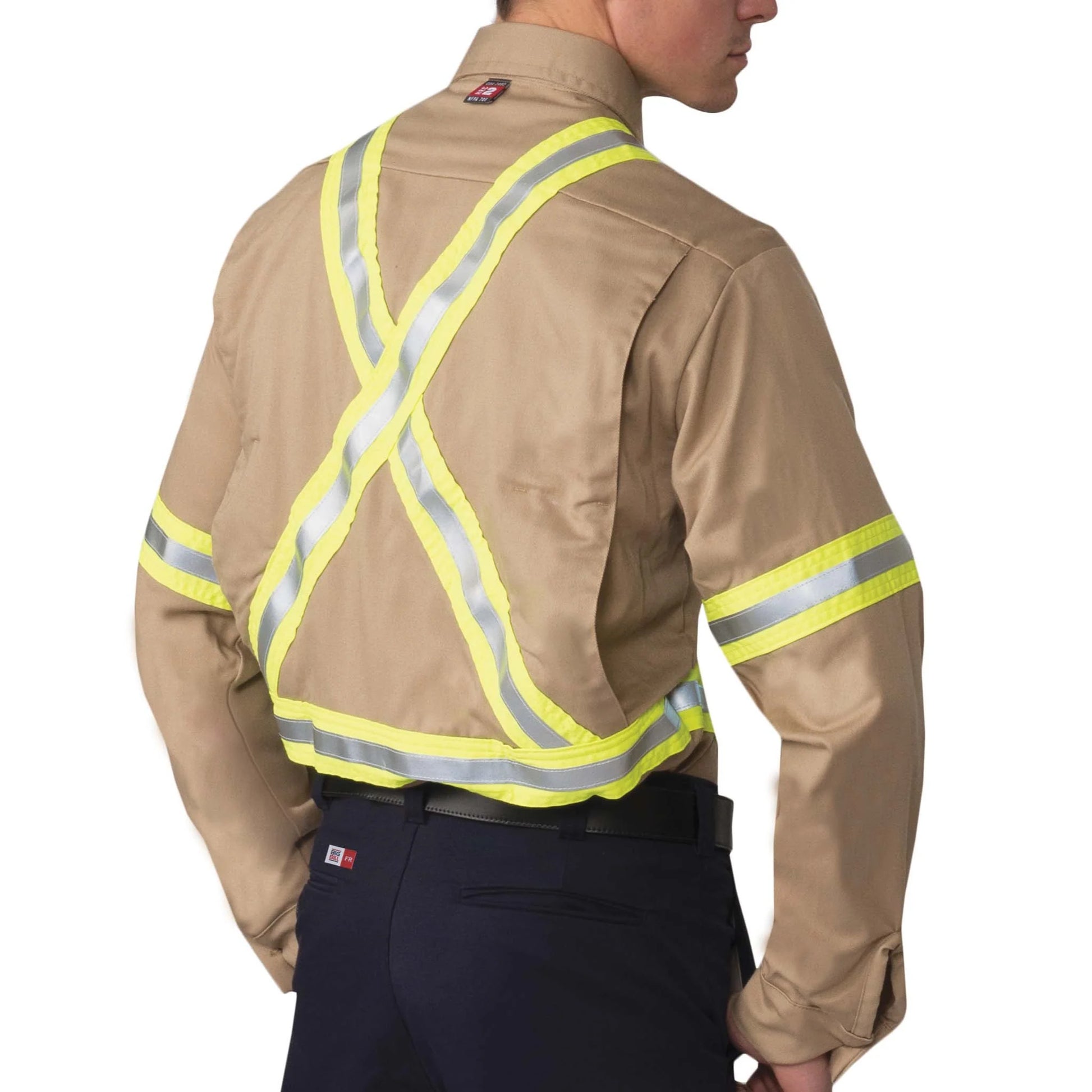 Big Bill Flame Resistant Ventilated  Shirt with Reflective Tape -1115US7 - Basics Clothing Store