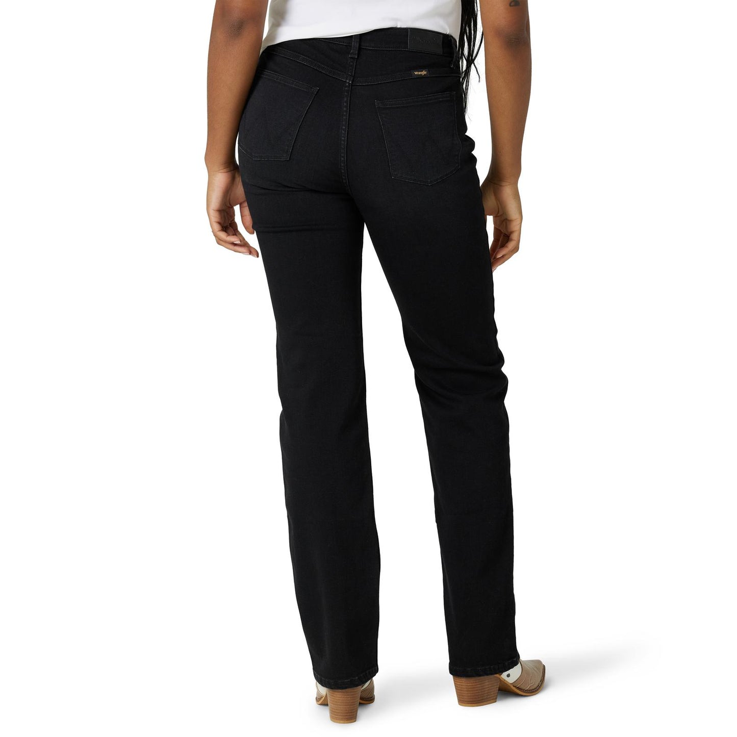Wrangler® Women's High Rise True Straight Leg Jean -  Midnight Black