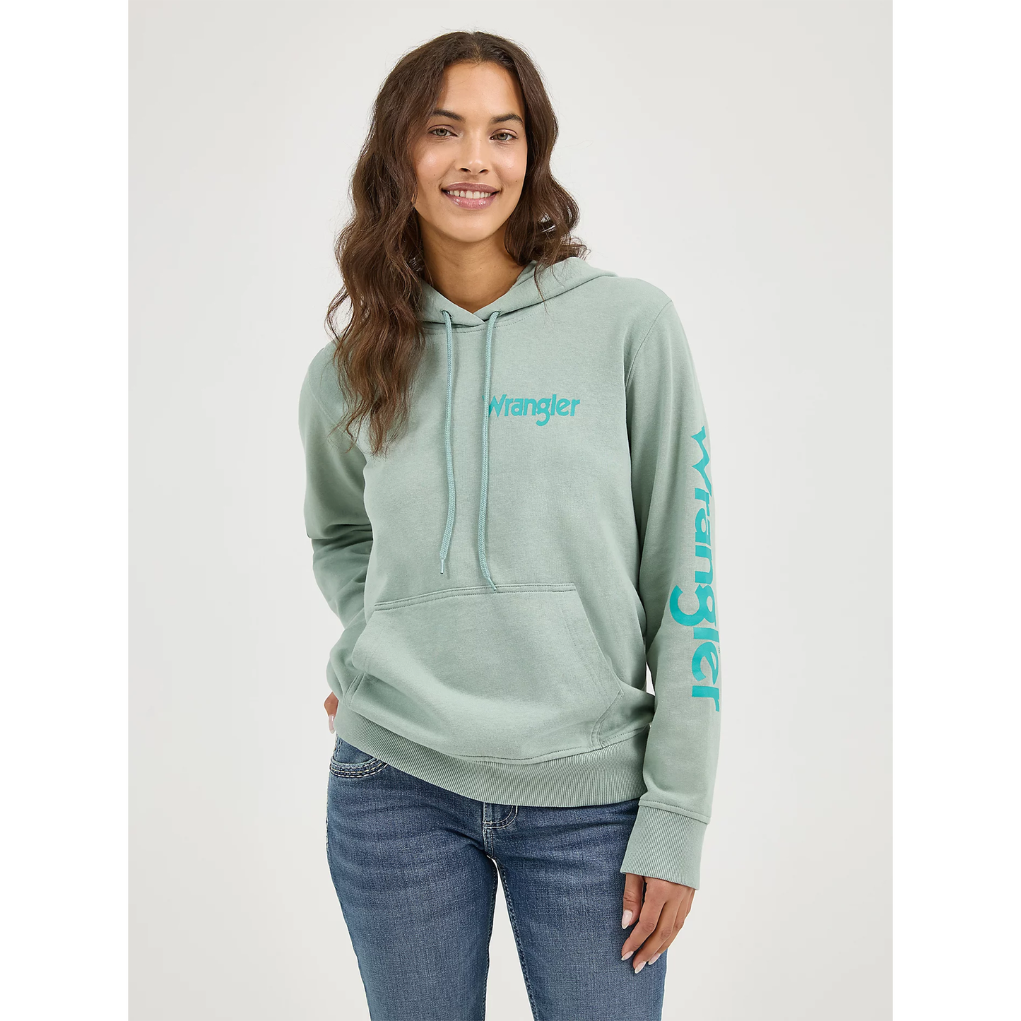 Wrangler® Women's Retro Logo Arm Pullover Hoodie