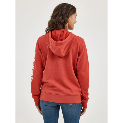 Wrangler® Women's Retro Logo Arm Pullover Hoodie