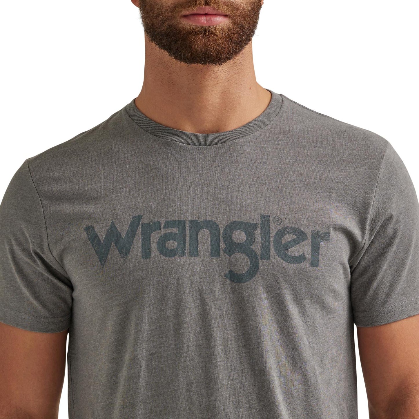 Men's Wrangler Kabel Logo T-Shirt - Pewter
