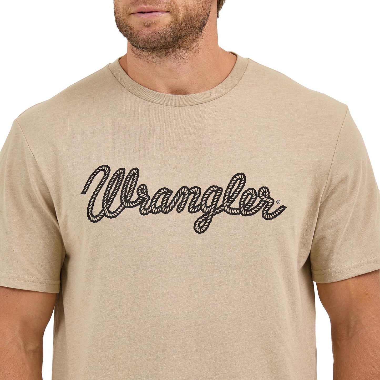 Men's Wrangler® Rope Logo T-Shirt - Trench Coat Heather