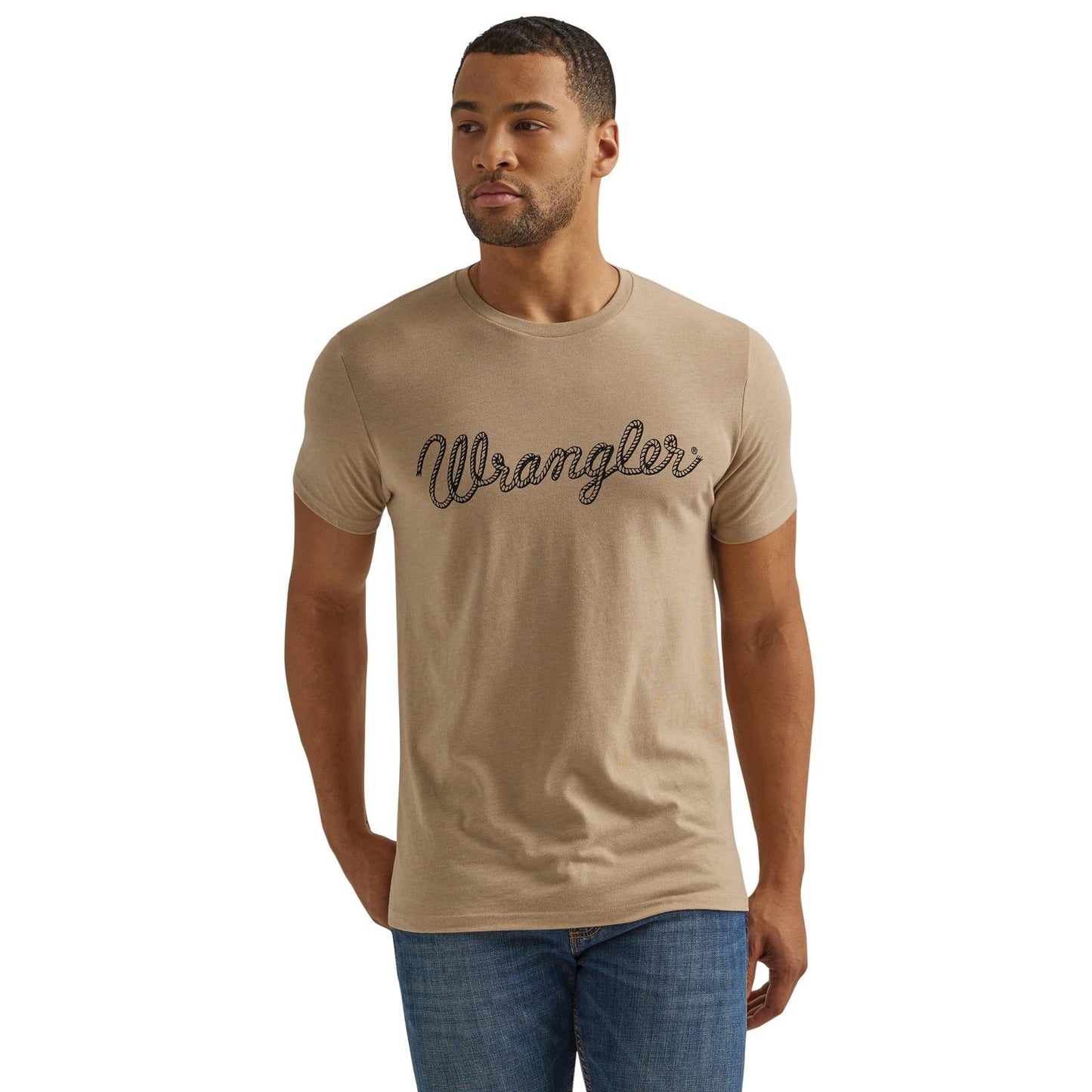 Men's Wrangler® Rope Logo T-Shirt - Trench Coat Heather