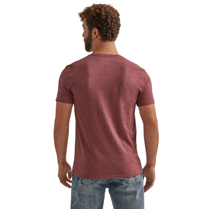 Men's Wrangler Kabel Logo T-Shirt - Burgundy