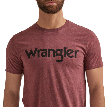 Men's Wrangler Kabel Logo T-Shirt - Burgundy