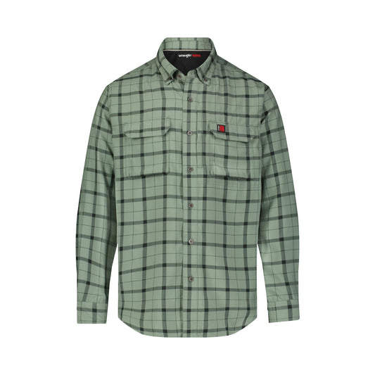 Wrangler® RIGGS Workwear® Technical Work Shirt - Green Check
