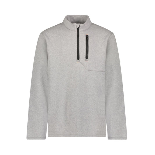 Wrangler® FR Flame-Resistant Quarter Zip Pullover - Grey Heather