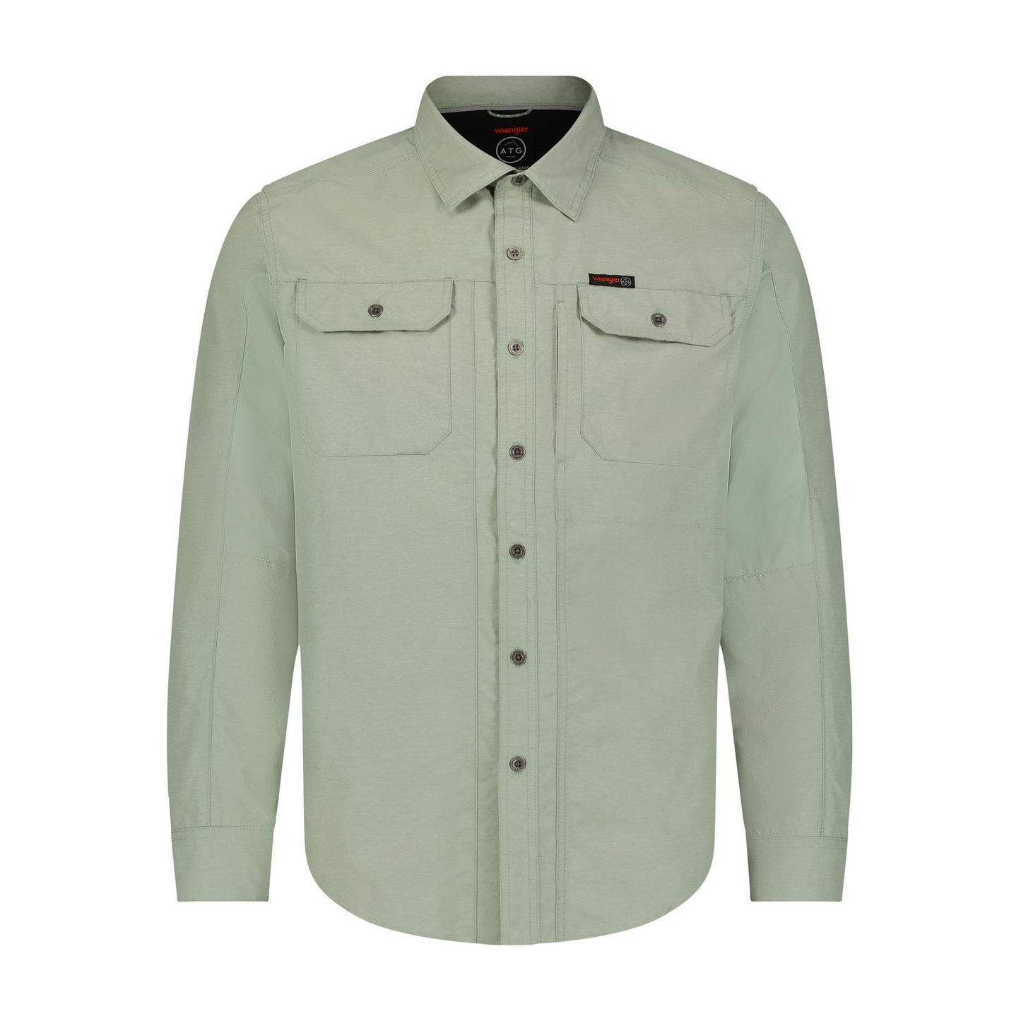 Wrangler ATG™ Men's Mix Material Shirt - Iceberg Green
