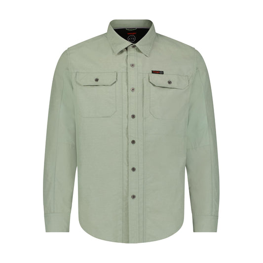 Wrangler ATG™ Men's Mix Material Shirt - Iceberg Green