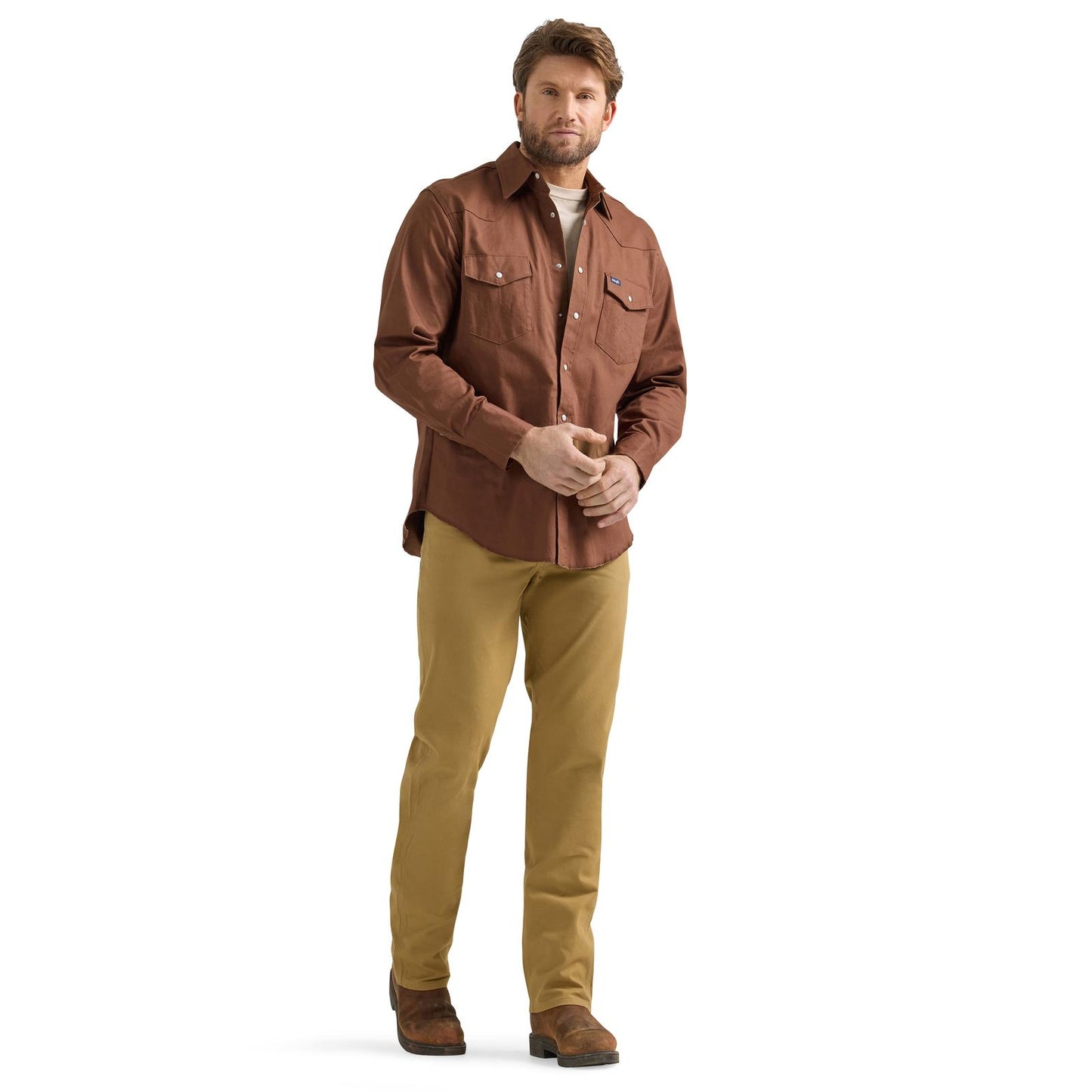 Wrangler® Men's Premium Performance Tough Comfort Cowboy Cut® Regular Fit Canvas Jean - Kelp