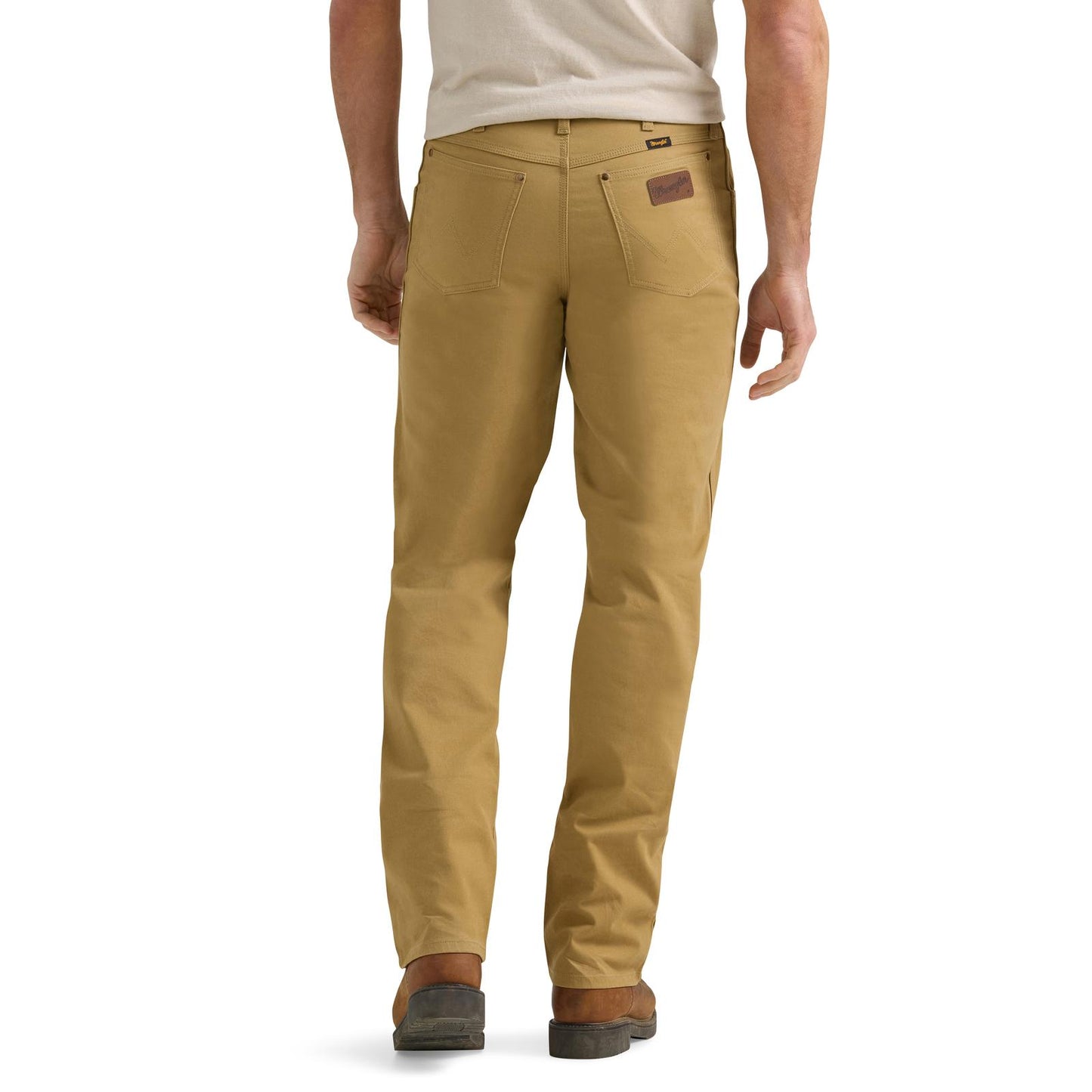 Wrangler® Men's Premium Performance Tough Comfort Cowboy Cut® Regular Fit Canvas Jean - Kelp