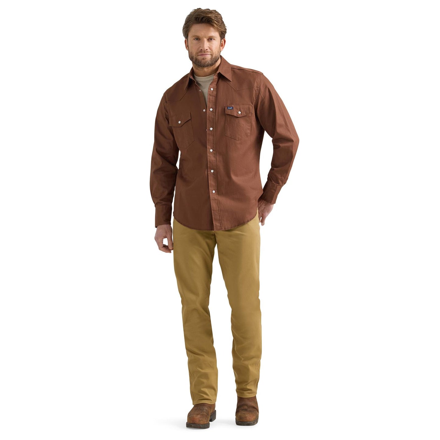 Wrangler® Men's Premium Performance Tough Comfort Cowboy Cut® Regular Fit Canvas Jean - Kelp