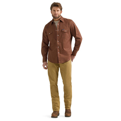 Wrangler® Men's Premium Performance Tough Comfort Cowboy Cut® Regular Fit Canvas Jean - Kelp