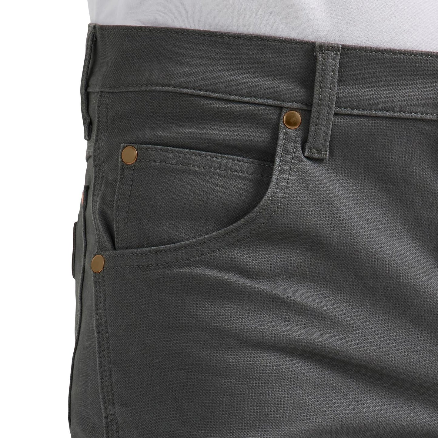 Wrangler® Men's Premium Performance Tough Comfort Cowboy Cut® Slim Fit Canvas Jean - Grey Pinstripe