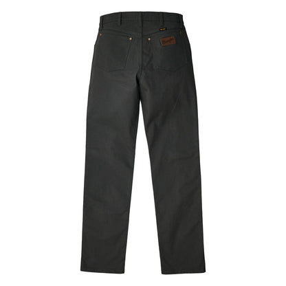 Wrangler® Men's Premium Performance Tough Comfort Cowboy Cut® Regular Fit Canvas Jean - Grey Pinstripe