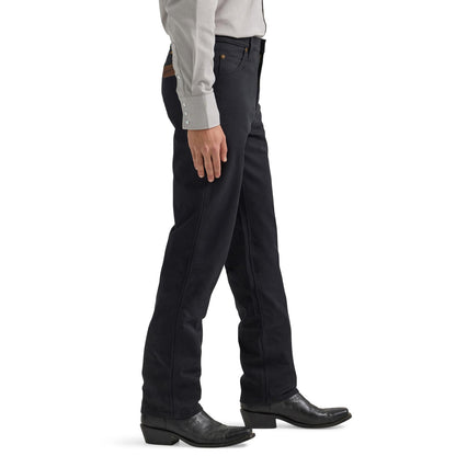 Wrangler® Men's Premium Performance Tough Comfort Cowboy Cut® Regular Fit Canvas Jean - Black