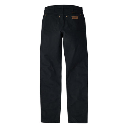 Wrangler® Men's Premium Performance Tough Comfort Cowboy Cut® Regular Fit Canvas Jean - Black