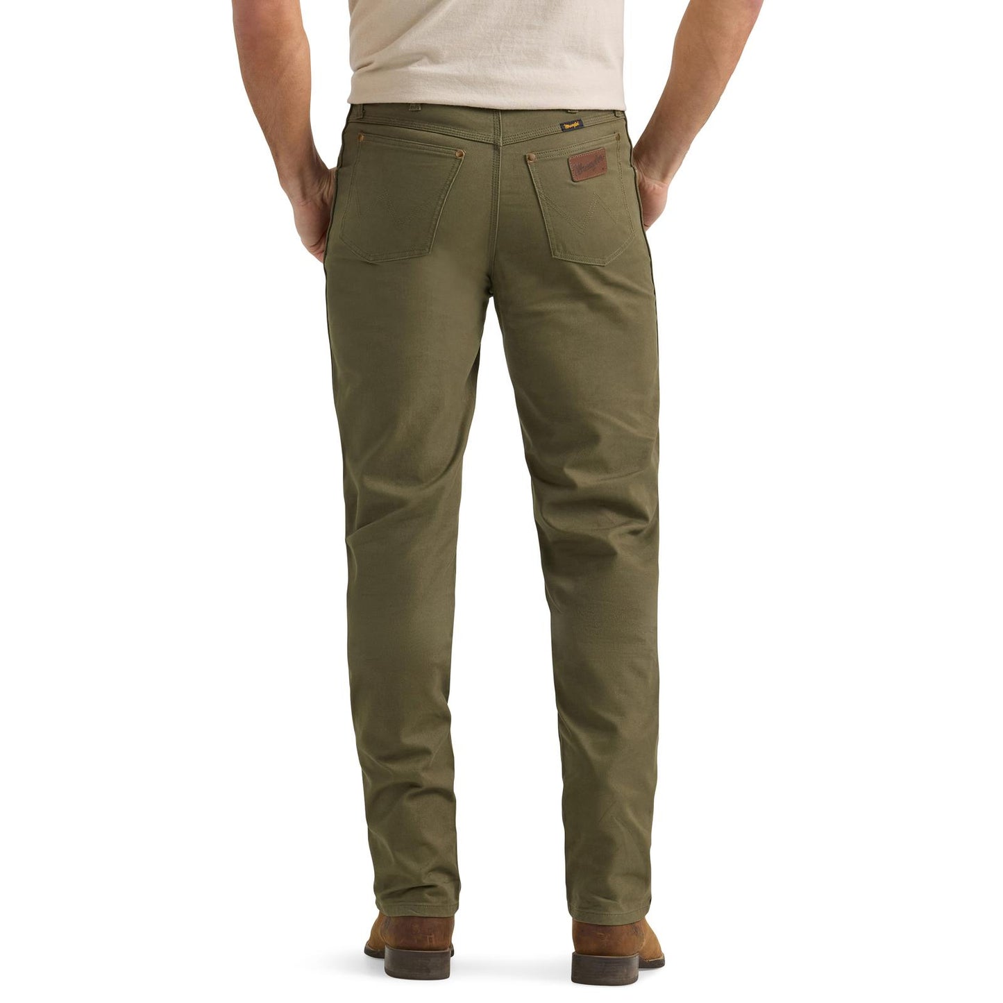 Wrangler® Men's Premium Performance Tough Comfort Cowboy Cut® Regular Fit Canvas Jean - Sea Turtle