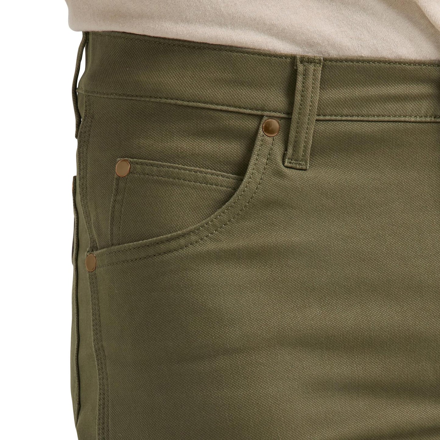 Wrangler® Men's Premium Performance Tough Comfort Cowboy Cut® Regular Fit Canvas Jean - Sea Turtle