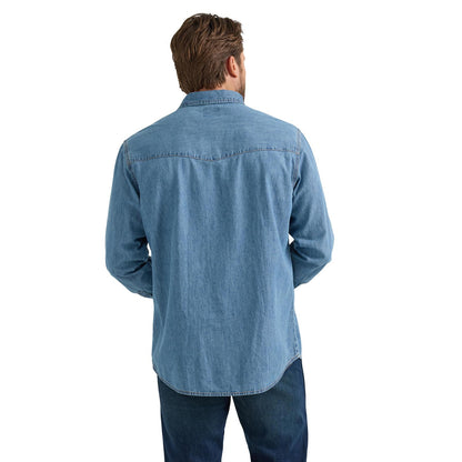 Men's Wrangler® Classic Denim Western Snap Shirt - Light Wash