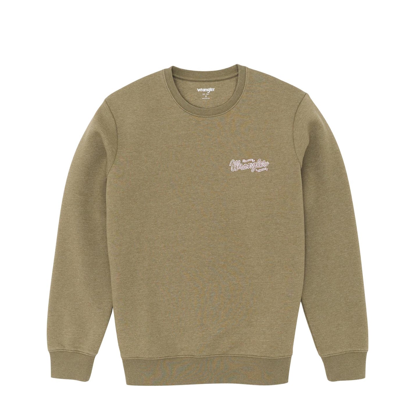 Men's Wrangler Graphic Long Sleeve Pullover - Burnt Olive
