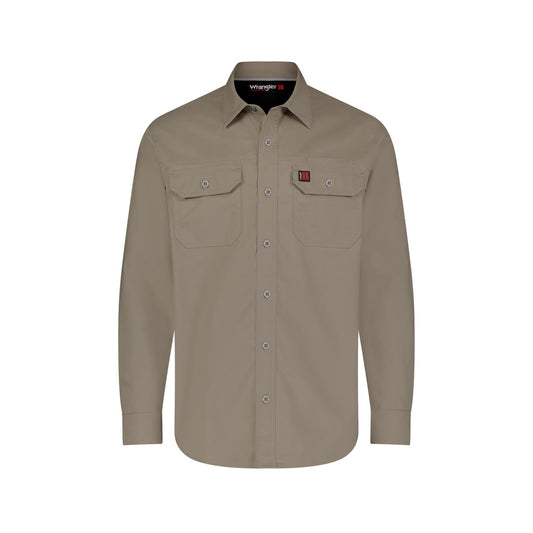 Wrangler® RIGGS Workwear® Ground Cloth Work Shirt - Brindle