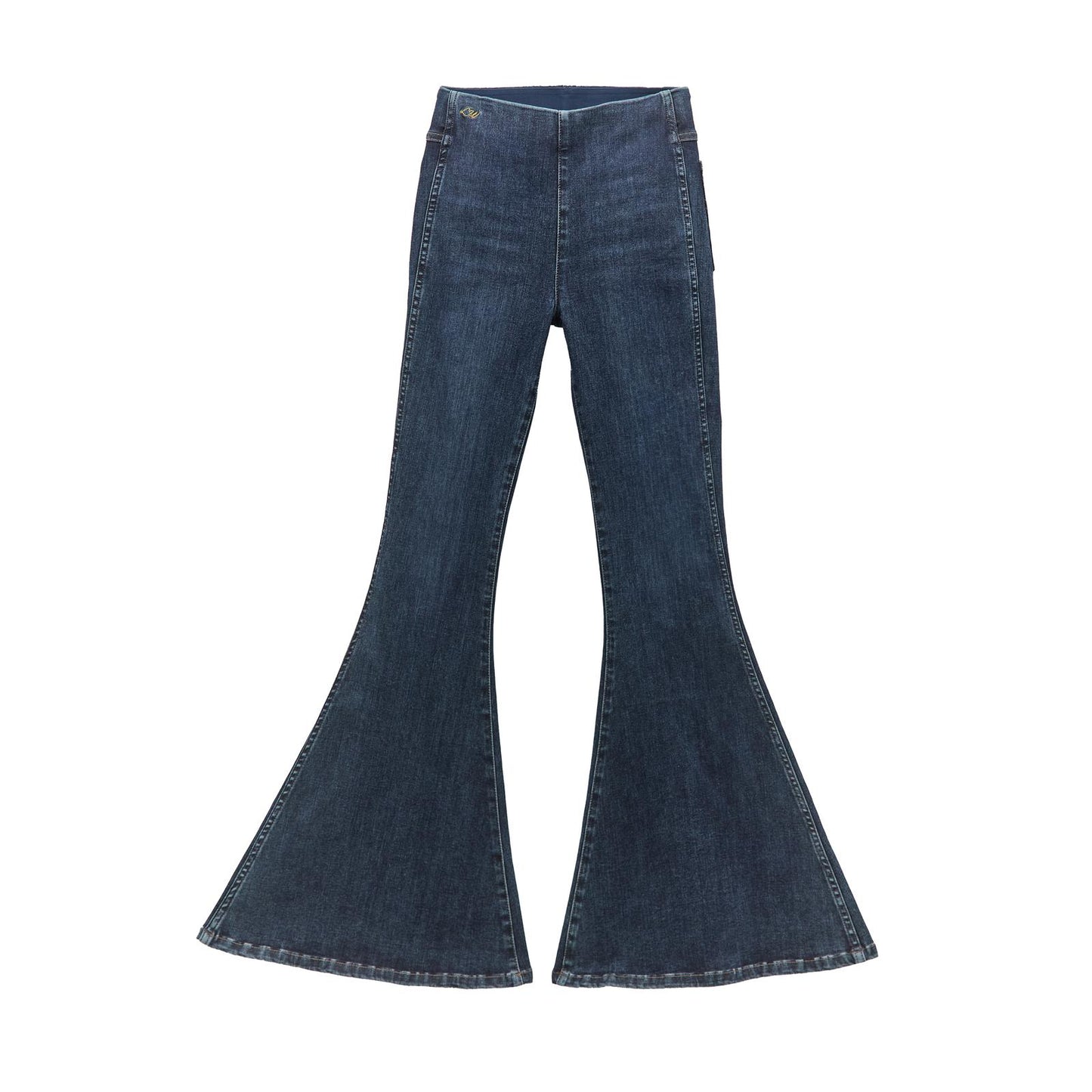 Wrangler® Women x Lainey Wilson Pull On Bell Bottoms - Dark Denim Wash