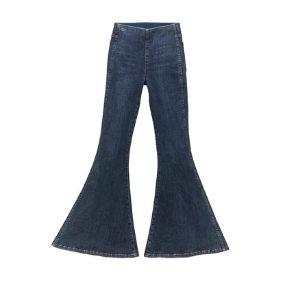Wrangler® Women x Lainey Wilson Pull On Bell Bottoms - Dark Denim Wash