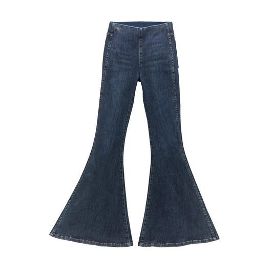 Wrangler® Women x Lainey Wilson Pull On Bell Bottoms - Dark Denim Wash