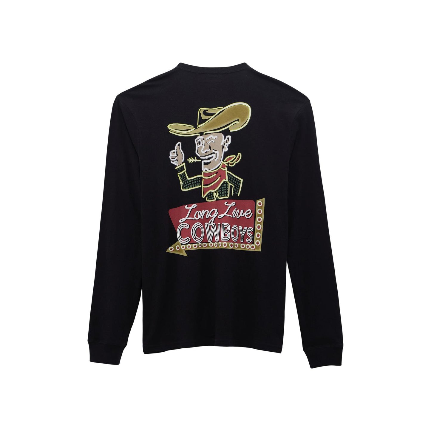 Wrangler® Men Long Sleeve T-Shirt - Regular Fit - Black Beauty