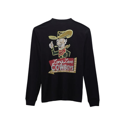 Wrangler® Men Long Sleeve T-Shirt - Regular Fit - Black Beauty