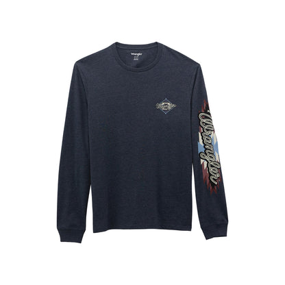 Wrangler® Men Long Sleeve T-Shirt - Regular Fit - Black Beauty