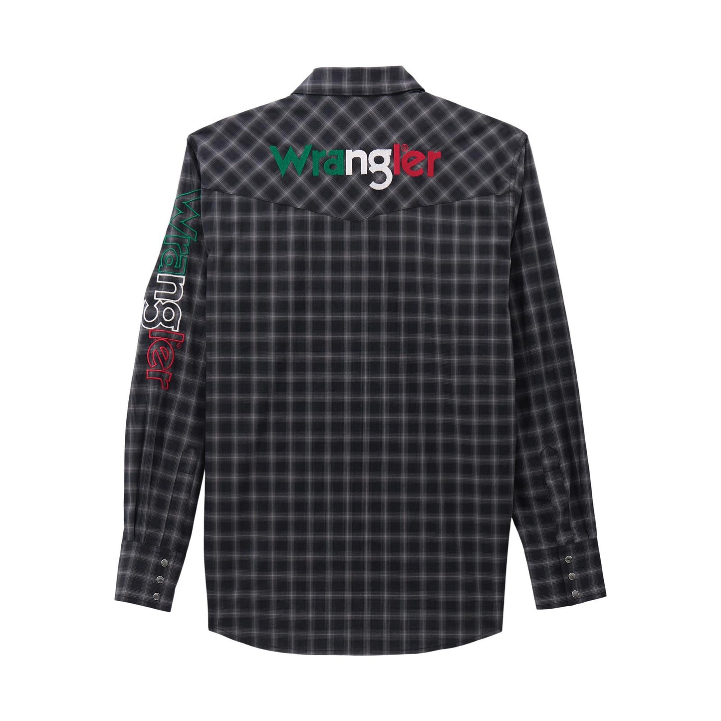 Wrangler® Men's Logo Long Sleeve Shirt - Snaps