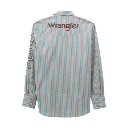 Wrangler® Men's Logo Long Sleeve Shirt - Snaps