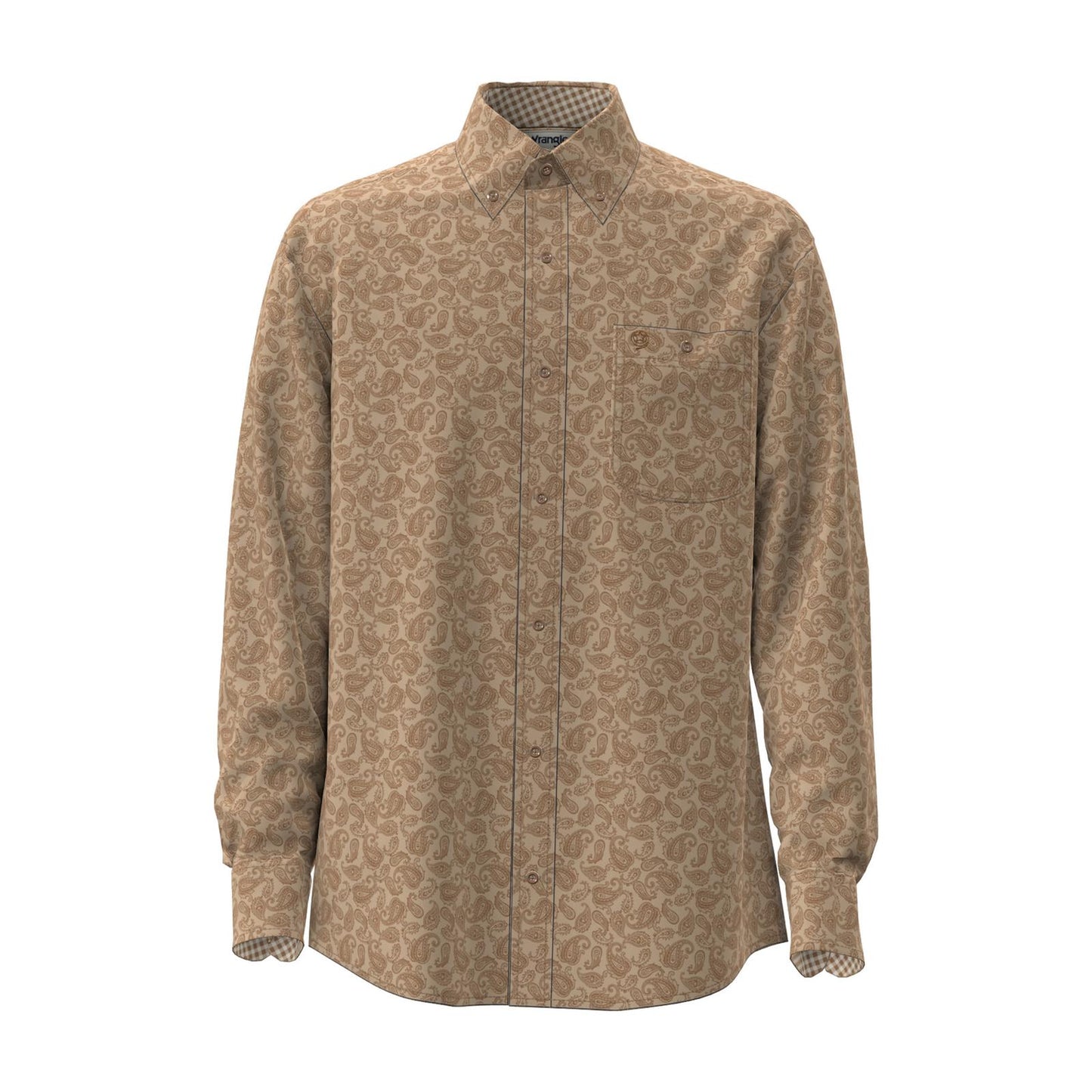 Wrangler® Men's George Strait Collection One Pocket Long Sleeve Shirt