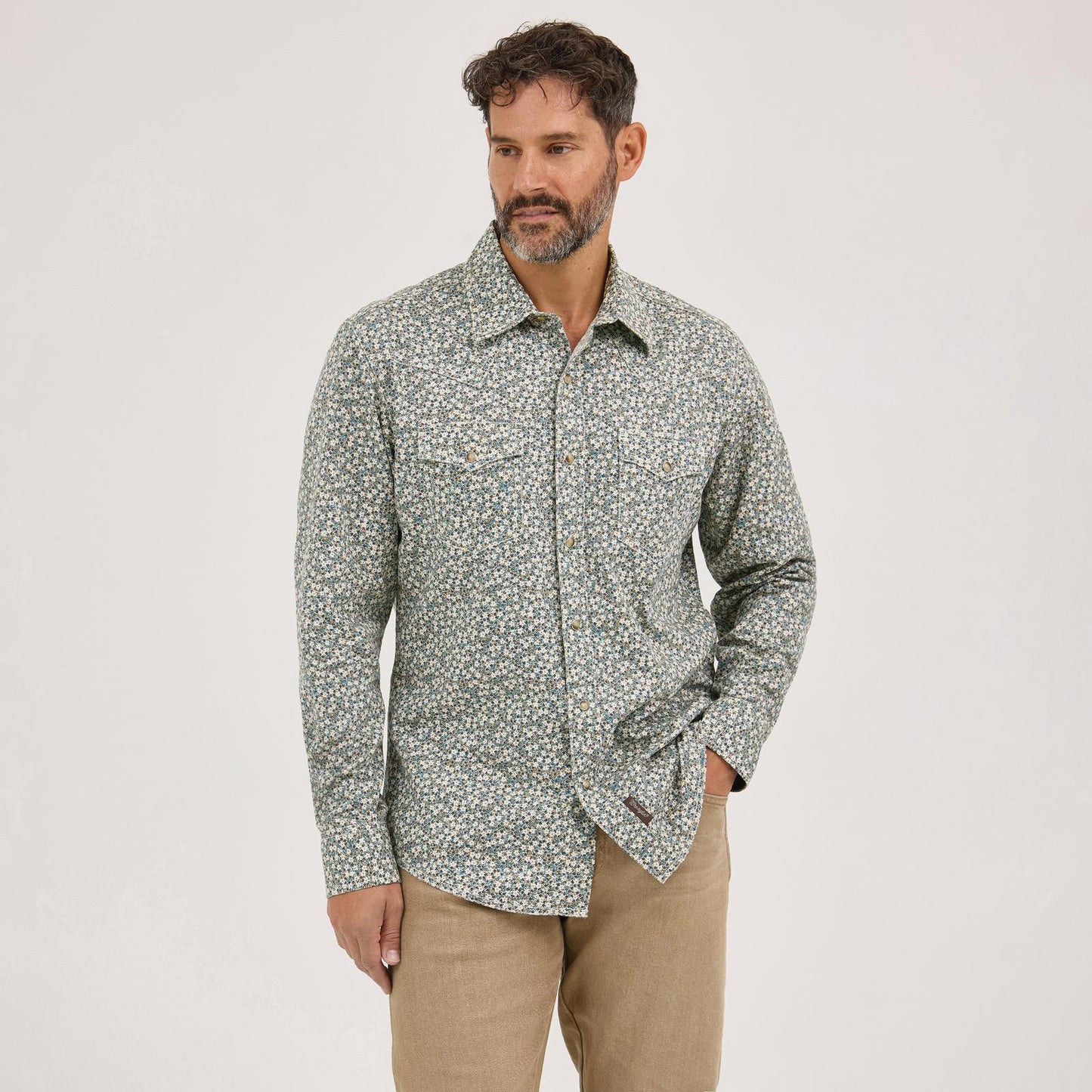 Wrangler Men's Retro® Long Sleeve Shirt - Modern Fit