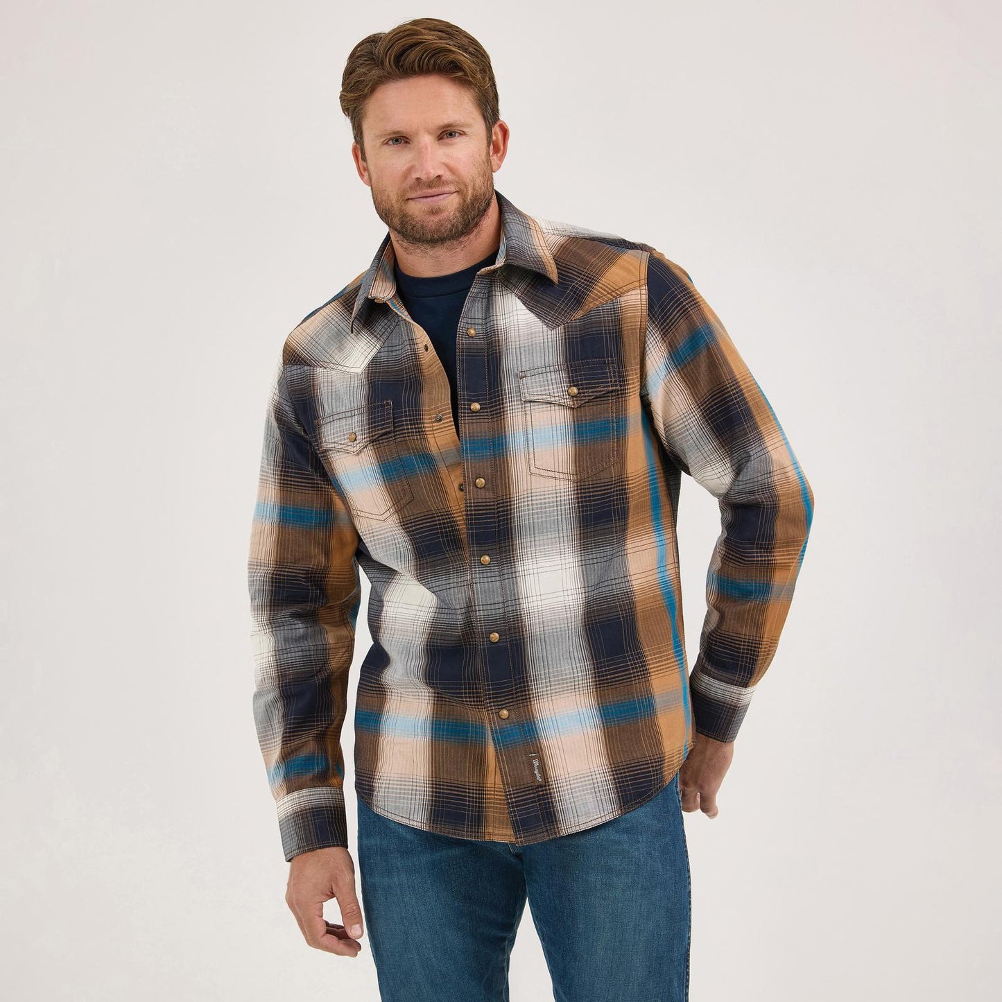 Wrangler Men's Retro® Long Sleeve Shirt - Modern Fit