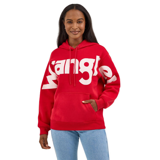 Wrangler Women Retro® Punchy Classic Hoodie - Red