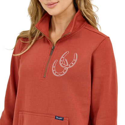 Wrangler Retro® Americana Sweatshirt Zip - Rust