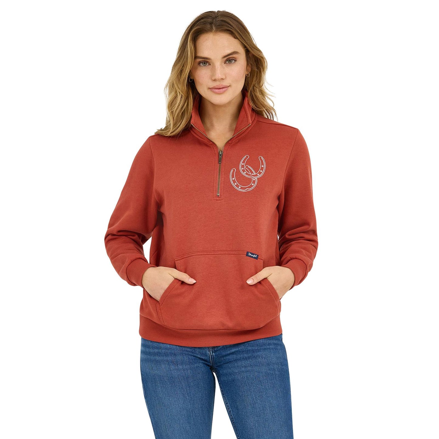 Wrangler Retro® Americana Sweatshirt Zip - Rust