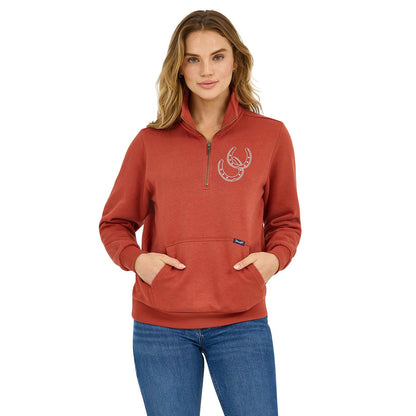 Wrangler Retro® Americana Sweatshirt Zip - Rust