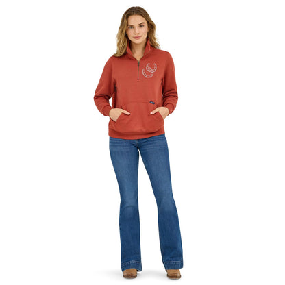 Wrangler Retro® Americana Sweatshirt Zip - Rust