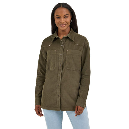 Wrangler Women Retro® Punchy Boyfriend Cord Shirt