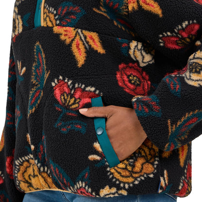 Wrangler Women Retro® Punchy Sherpa Snap Pullover - Black